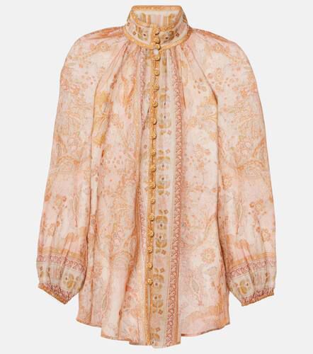 Acacia Billow printed ramie blouse - Zimmermann - Modalova