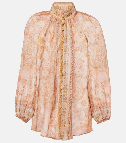 Blusa Acacia Billow de ramio estampada - Zimmermann - Modalova