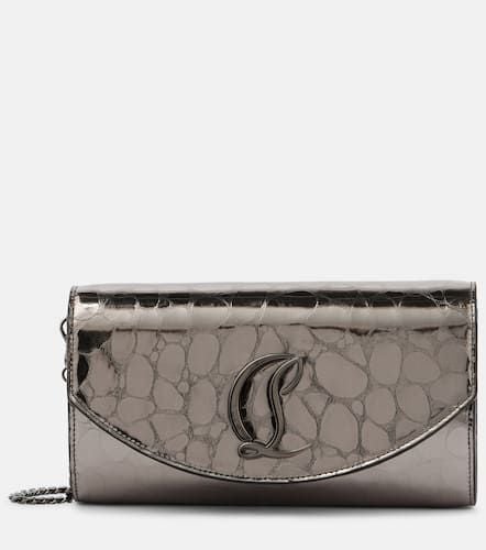 Loubi54 metallic leather wallet on chain - Christian Louboutin - Modalova