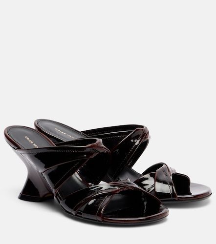 Mules con cuña 75 de charol - Dries Van Noten - Modalova