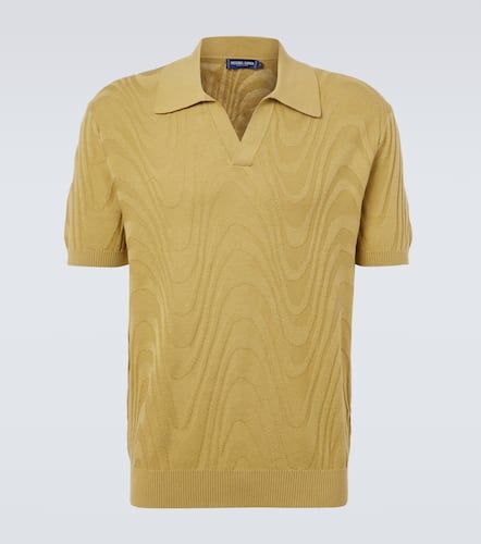 Rino cotton and silk jacquard polo shirt - Frescobol Carioca - Modalova