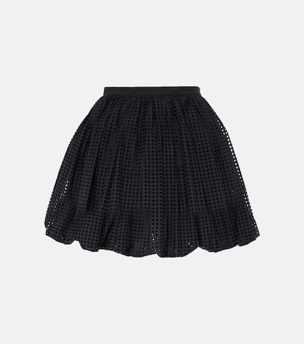 AlaÃ¯a High-rise cotton-blend miniskirt - Alaia - Modalova