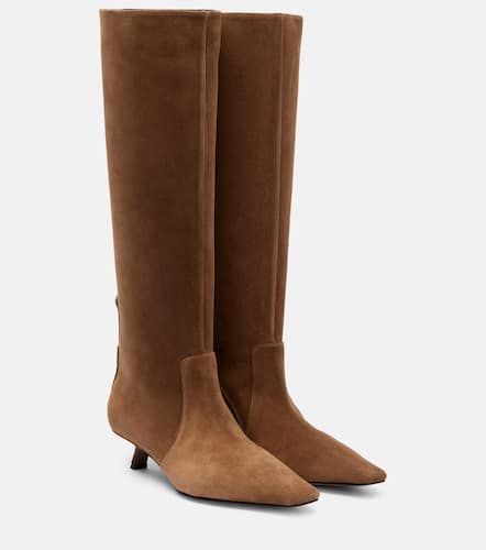 Monili suede knee-high boots - Brunello Cucinelli - Modalova