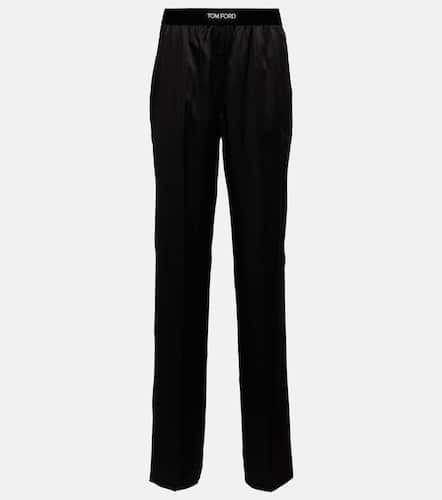 Pantalones en mezcla de seda - Tom Ford - Modalova