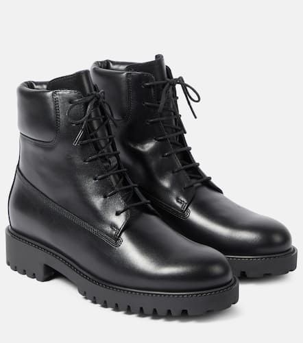 The Husky leather combat boots - Toteme - Modalova