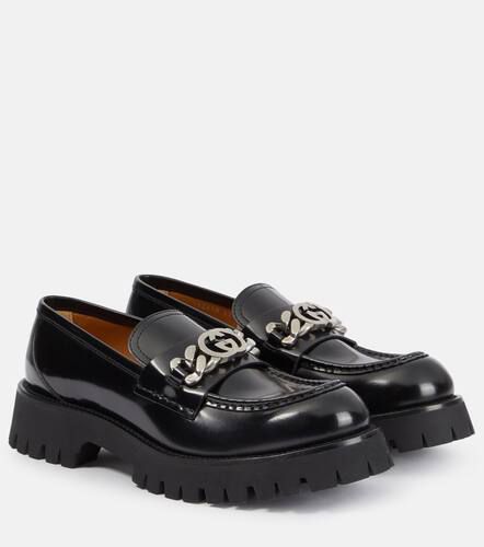 Gucci Embellished leather loafers - Gucci - Modalova