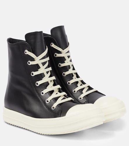 High-Top Sneakers aus Leder - Rick Owens - Modalova