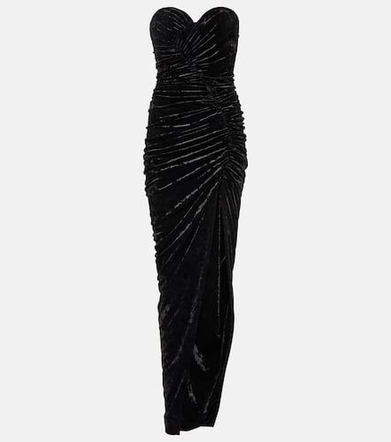 Ruched velvet gown - Alexandre Vauthier - Modalova