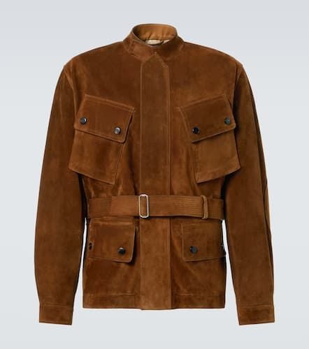 Dunhill Belted suede field jacket - Dunhill - Modalova