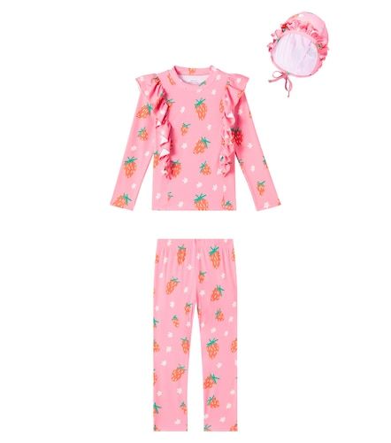 Costume e cuffia Strawberry con volant - Jellymallow - Modalova