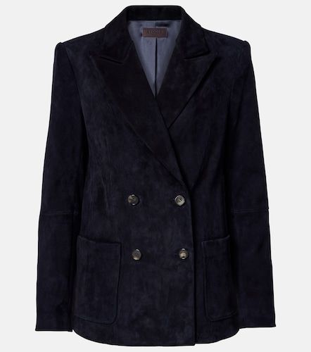 Stouls Suede double-breasted blazer - Stouls - Modalova