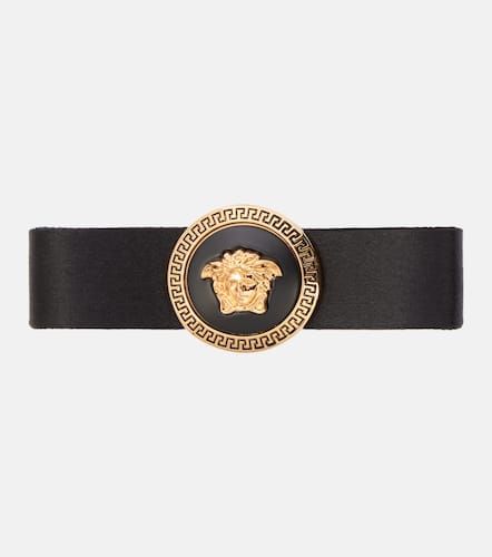 Fermacapelli Biggie Medusa in raso - Versace - Modalova
