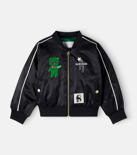 Embroidered satin varsity jacket - Mini Rodini - Modalova
