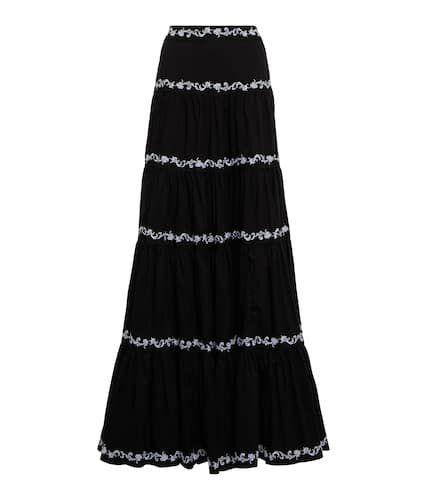 Peasant cotton-blend maxi skirt - Caroline Constas - Modalova