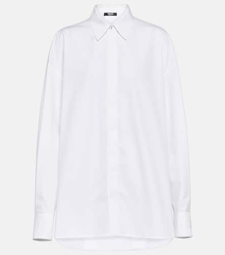 Camicia oversize in popeline di cotone - Versace - Modalova