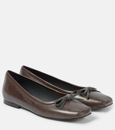 Ballerinas Monili aus Leder - Brunello Cucinelli - Modalova