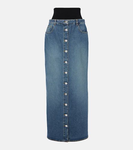 AlaÃ¯a Denim maxi skirt - Alaia - Modalova