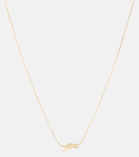 Knot 18kt -plated sterling silver necklace - Bottega Veneta - Modalova