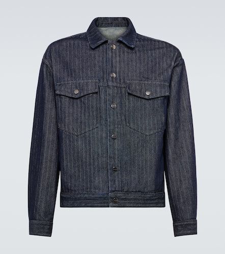 Chaqueta de denim espigado - Giorgio Armani - Modalova