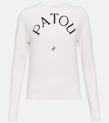 Jersey en mezcla de lana con logo - Patou - Modalova