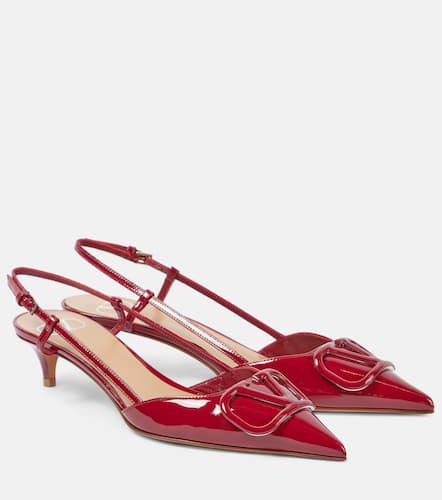 Slingback-Pumps VLogo Signature 40 aus Lackleder - Valentino Garavani - Modalova