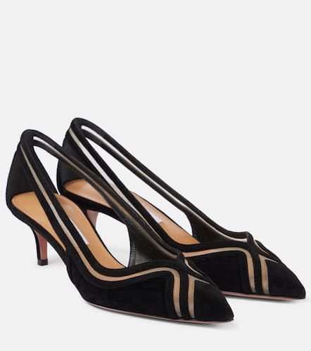 Pumps Vila 50 aus Veloursleder mit Mesh - Aquazzura - Modalova