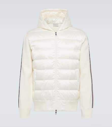 Sudadera con capucha con paneles de plumas - Moncler - Modalova