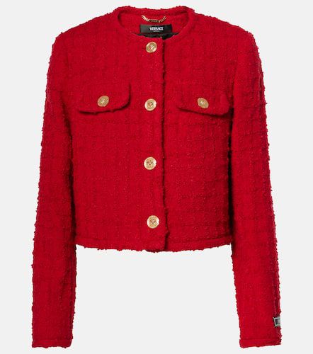 Versace Chaqueta cropped de tweed - Versace - Modalova