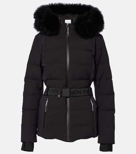 Giacca da sci con shearling - Yves Salomon - Modalova