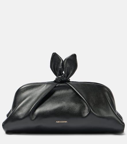 Bow Tie Small leather clutch - Aquazzura - Modalova