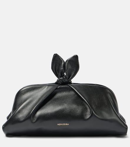 Clutch Bow Tie Small aus Leder - Aquazzura - Modalova