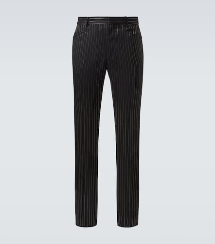 Dylan striped wool and silk suit pants - Tom Ford - Modalova