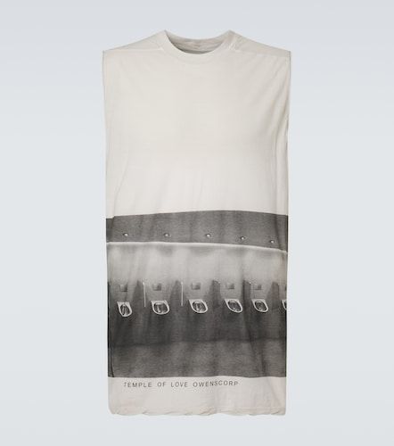Tank top Jumbo de jersey de algodón estampado - Rick Owens - Modalova