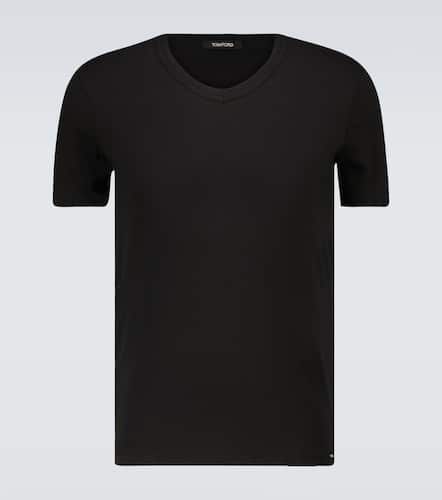 Camiseta de mezcla de algodón - Tom Ford - Modalova