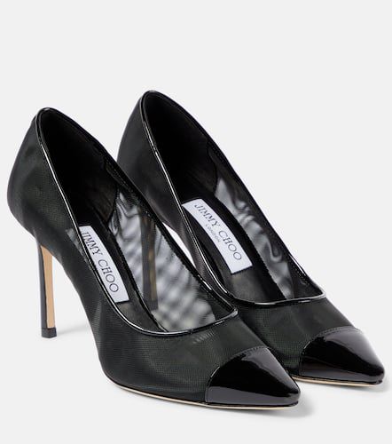 Pumps Romy 85 aus Mesh und Lackleder - Jimmy Choo - Modalova