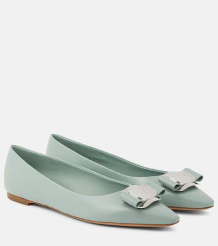 New Vara leather ballet flats - Ferragamo - Modalova