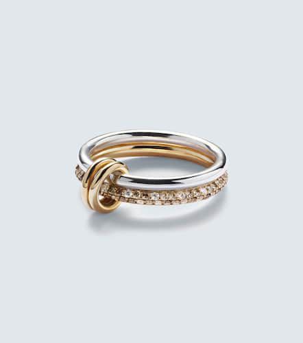 Ring Virgo Petite aus 18kt Gelbgold und Sterlingsilber mit Diamanten - Spinelli Kilcollin - Modalova