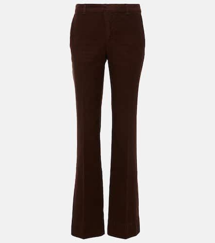 Low-rise cotton corduroy bootcut pants - Saint Laurent - Modalova