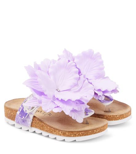Sandali con applicazioni floreali - Monnalisa - Modalova