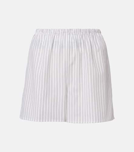 Cairo striped cotton-blend shorts - Asceno - Modalova