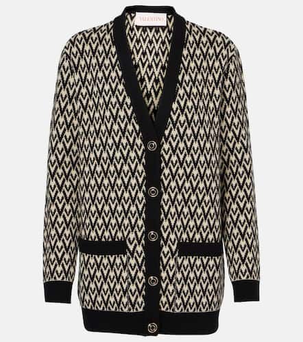 Cardigan Toute La V in lana vergine - Valentino - Modalova