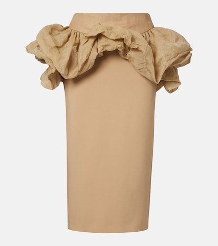 Gonna a matita Baccano con peplo - Max Mara - Modalova