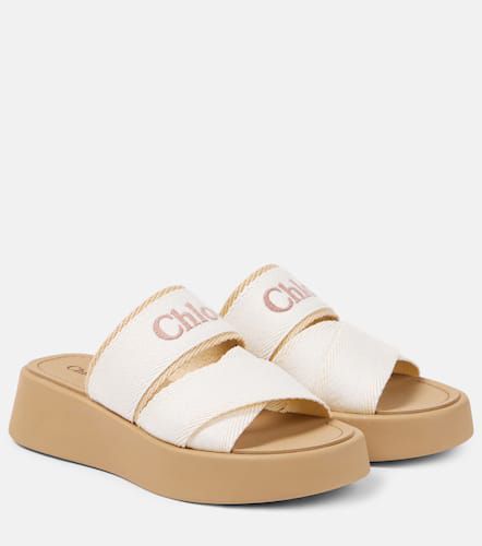 Chloé Sandali Mila con platform e logo - Chloe - Modalova