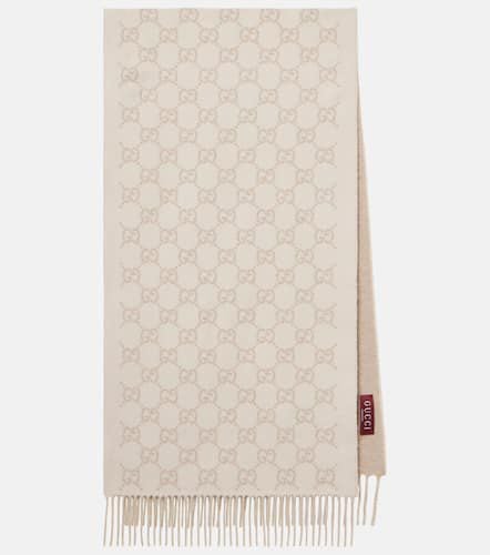 Gucci GG fringed cashmere scarf - Gucci - Modalova