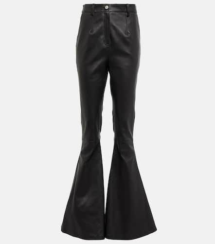 High-rise flared leather pants - Magda Butrym - Modalova