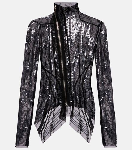 Gary sequined tulle jacket - Rick Owens - Modalova
