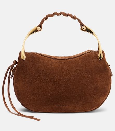 Wishbone Mini suede top-handle bag - McQueen - Modalova