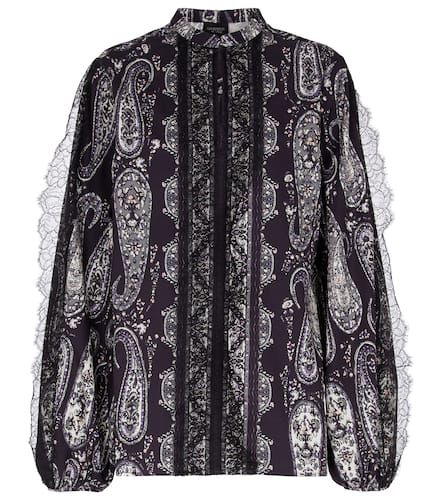 Blusa de algodón con encaje paisley - Giambattista Valli - Modalova