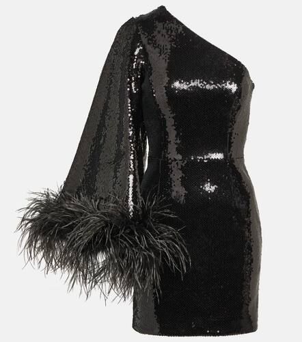 Robe Nika asymétrique à sequins et plumes - Rebecca Vallance - Modalova