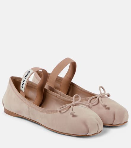 Miu Miu Ballerinas aus Veloursleder - Miu Miu - Modalova